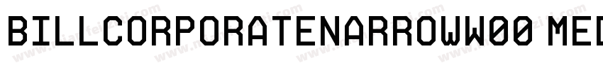 billcorporatenarrowW00 medium字体转换